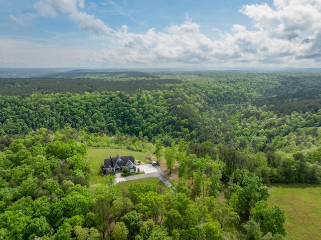 3086 Poe Rd, Soddy Daisy, TN 37379 - aerial view of property and surrounding area with a heavily wooded area