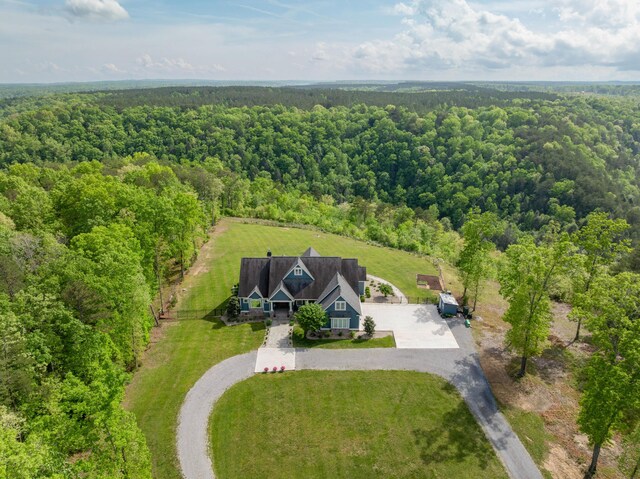 3086 Poe Rd, Soddy Daisy, TN 37379 - view from above of property with a forest
