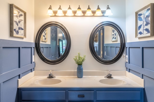 9505 Post Oak Dr, Ooltewah, TN 37363 - bathroom with double vanity and a sink