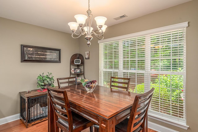 8337 Kayla Rose Cir, Ooltewah, TN 37363 - dining area featuring a chandelier and light wood-style flooring