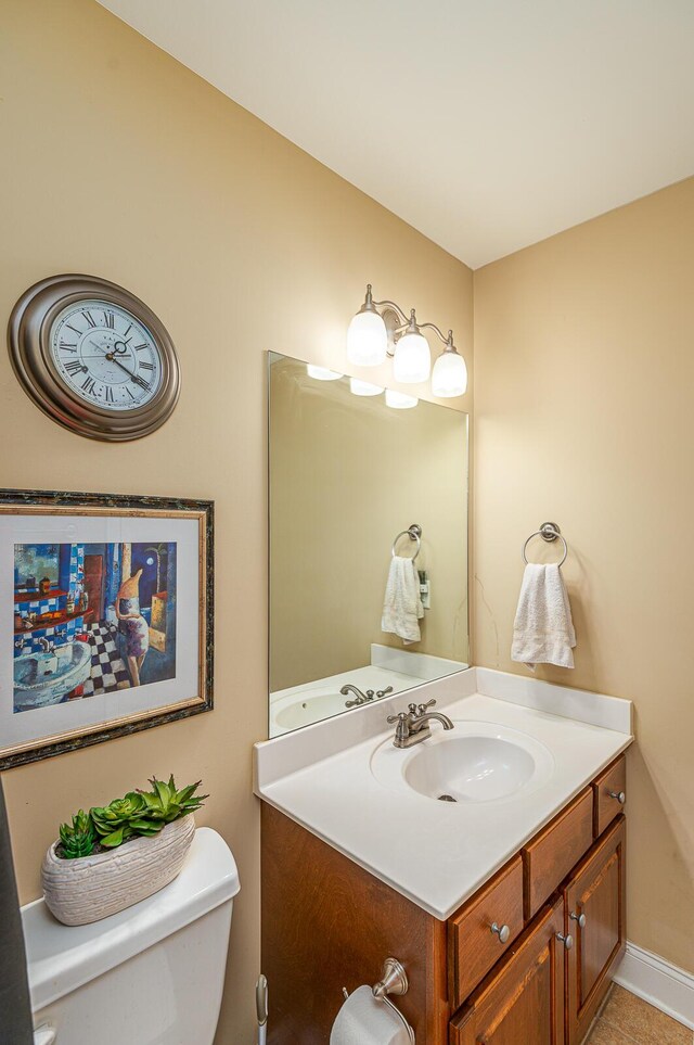 8337 Kayla Rose Cir, Ooltewah, TN 37363 - half bathroom featuring vanity and toilet