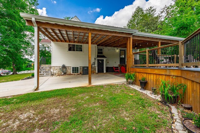 204 Lee-Gordon Mill Rd, Chickamauga, GA 30707 - view of patio / terrace featuring an attached carport