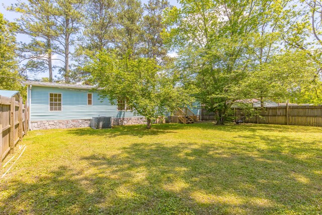 229 General Thomas St, Chickamauga, GA 30707 - view of yard with central AC unit