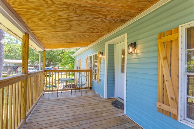 229 General Thomas St, Chickamauga, GA 30707 - wooden deck with a porch