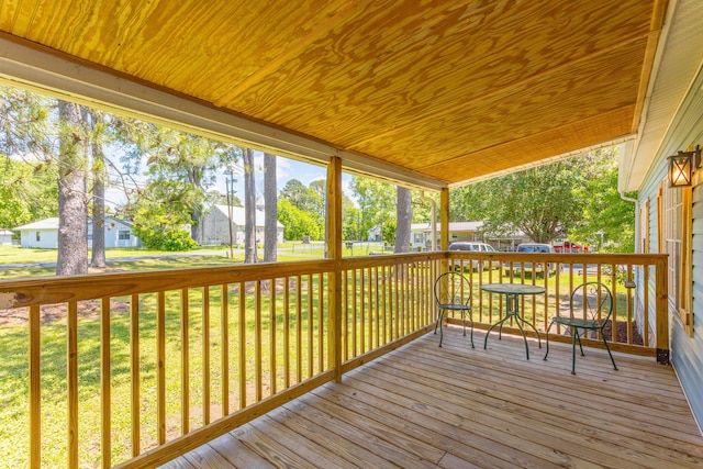 229 General Thomas St, Chickamauga, GA 30707 - wooden terrace with a lawn