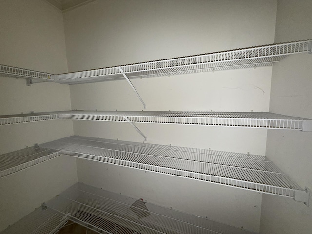 view of storage area