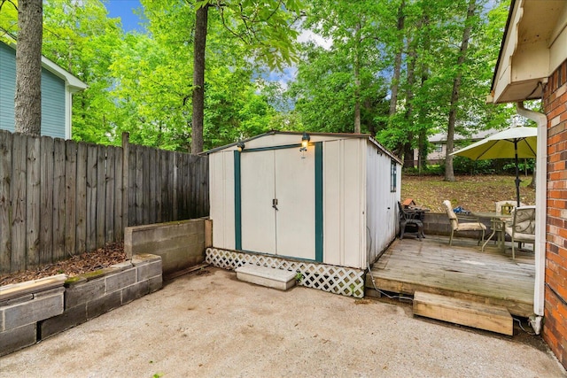 4042 Village Dr, Cohutta, GA 30710 - view of shed with a fenced backyard
