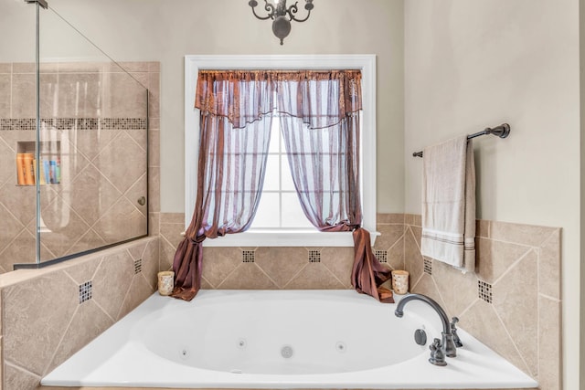 8358 Front Gate Cir, Ooltewah, TN 37363 - bathroom with a jetted tub