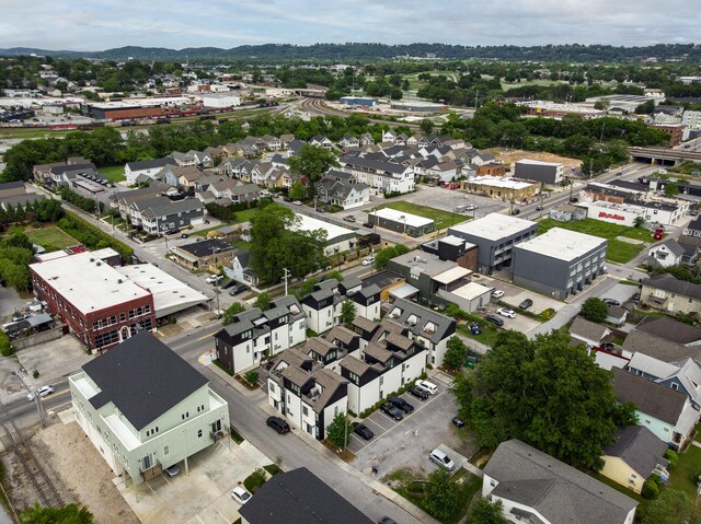 aerial perspective of suburban area