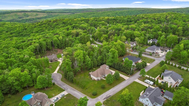 212 Smith St, Signal Mountain, TN 37377 - aerial view of property's location with a forest