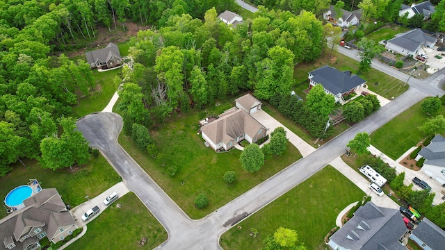 212 Smith St, Signal Mountain, TN 37377 - aerial view of property and surrounding area featuring nearby suburban area