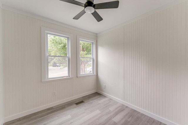9 Longstreet Rd, Rossville, GA 30741 - empty room featuring light wood-style flooring, baseboards, and a ceiling fan