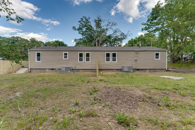 9 Longstreet Rd, Rossville, GA 30741 - back of property featuring crawl space and cooling unit