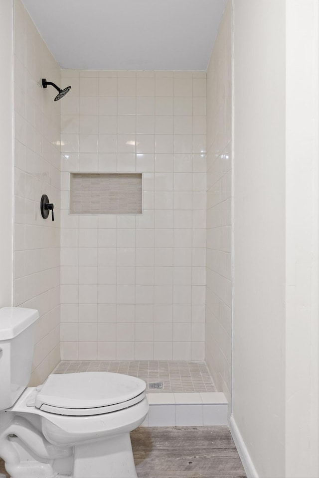 3000 Mary Walker Pl, Chattanooga, TN 37411 - full bathroom with toilet, a stall shower, and wood finished floors