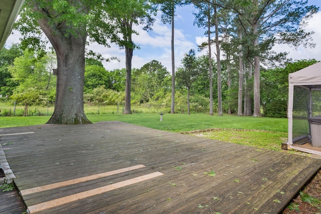 6904 Hickory View Ln, Chattanooga, TN 37421 - deck with a lawn