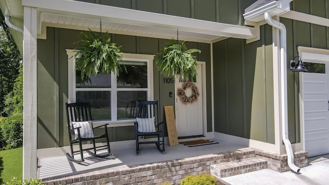 1105 18th St NW, Cleveland, TN 37311 - entrance to property featuring board and batten siding and covered porch