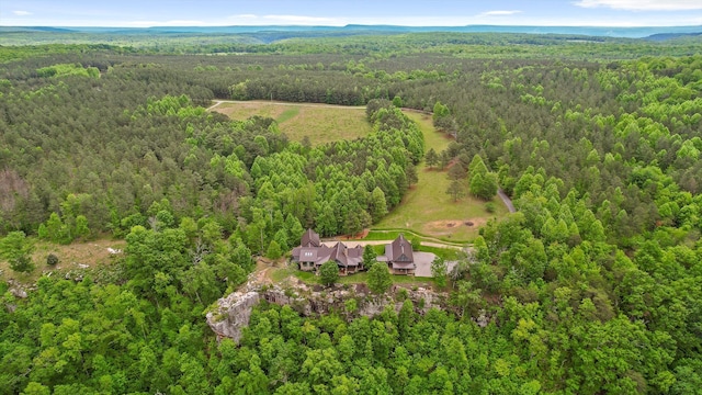 6835 Jasper Highlands Blvd, Jasper, TN 37347 - aerial view of property and surrounding area with a heavily wooded area