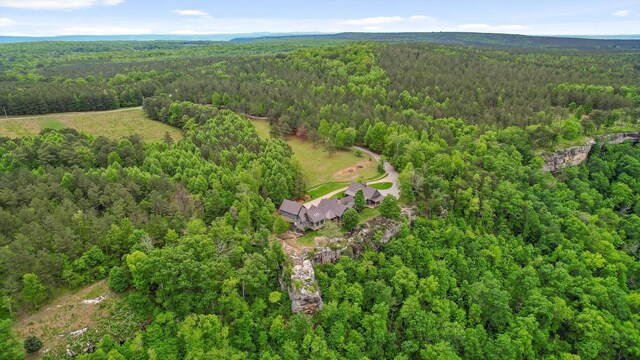 6835 Jasper Highlands Blvd, Jasper, TN 37347 - aerial view of property and surrounding area with a heavily wooded area