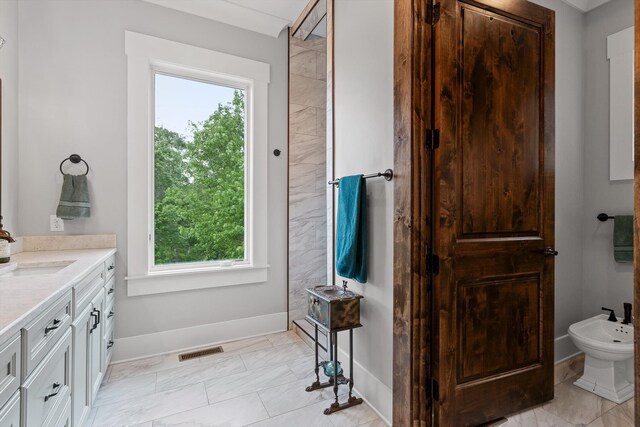 6835 Jasper Highlands Blvd, Jasper, TN 37347 - full bath with plenty of natural light, baseboards, a bidet, and vanity