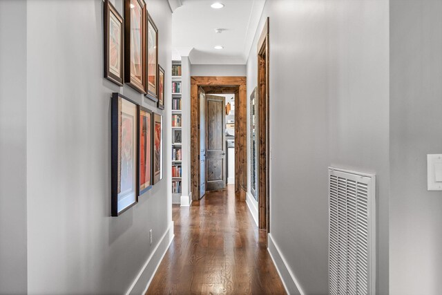 6835 Jasper Highlands Blvd, Jasper, TN 37347 - corridor featuring recessed lighting, dark wood-style flooring, and baseboards