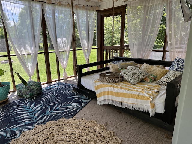 sunroom with healthy amount of natural light
