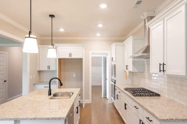 8880 Knolling Loop Unit 35, Ooltewah, TN 37363 - kitchen with a sink, stainless steel appliances, white cabinets, light wood finished floors, and recessed lighting