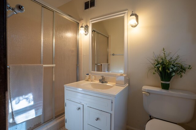 1106 Browns Ferry Rd, Chattanooga, TN 37419 - full bathroom with toilet, a shower stall, and vanity