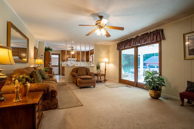 1106 Browns Ferry Rd, Chattanooga, TN 37419 - living area with a ceiling fan and light carpet