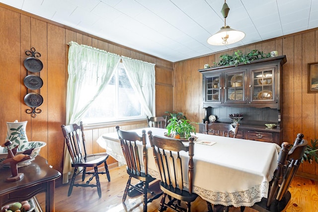 1616 Crappie Cir, Soddy Daisy, TN 37379 - dining space with wooden walls and light wood-type flooring