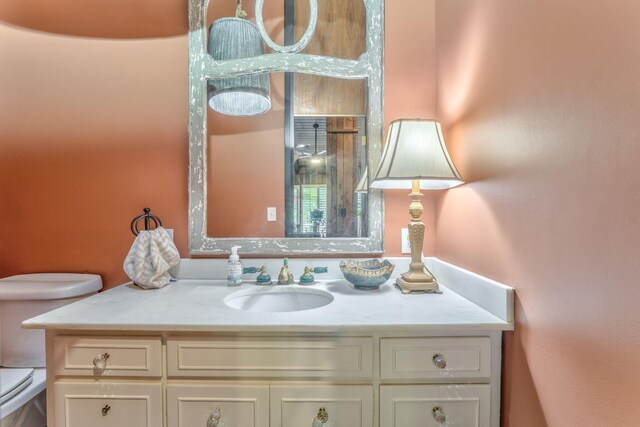 1301 W Morton Dr, Dalton, GA 30720 - bathroom featuring vanity and toilet