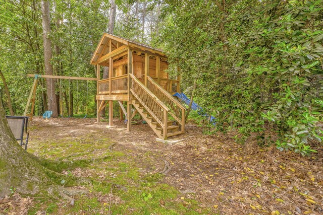 1301 W Morton Dr, Dalton, GA 30720 - view of play area with stairway