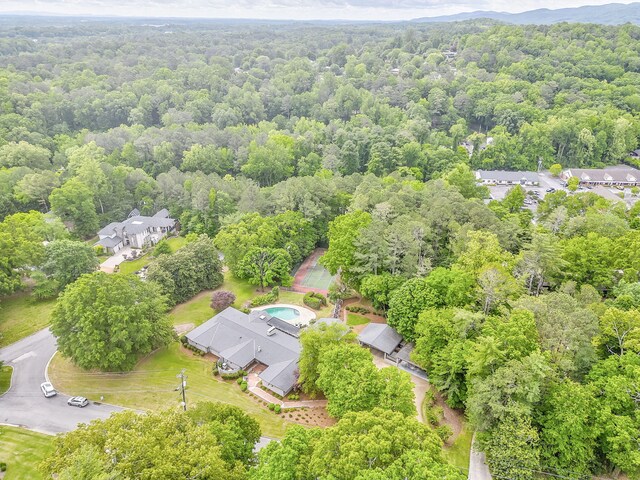 1301 W Morton Dr, Dalton, GA 30720 - bird's eye view of a heavily wooded area