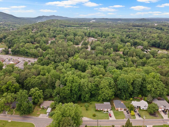 1123 Ridgeleigh Cir, Dalton, GA 30720 - aerial view of residential area featuring a forest and a mountain backdrop