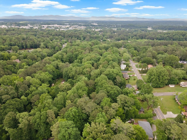 1123 Ridgeleigh Cir, Dalton, GA 30720 - bird's eye view of a heavily wooded area and a mountain backdrop
