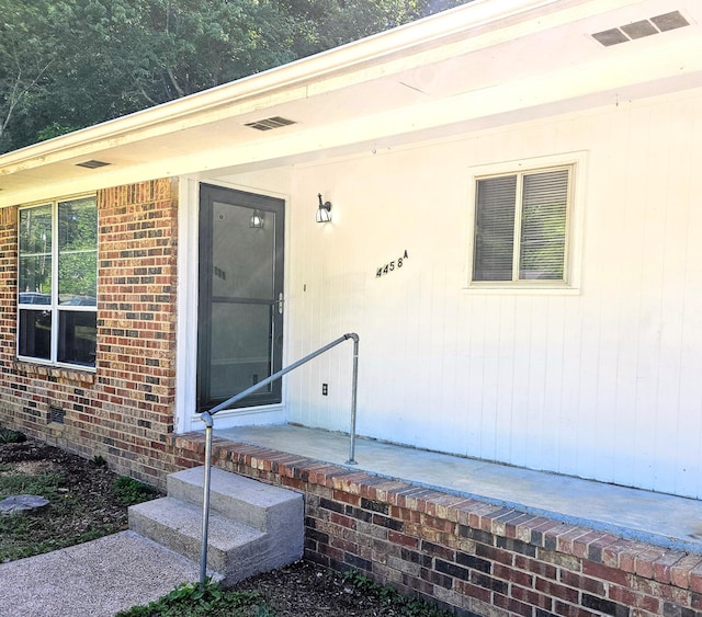 4458 Norcross Rd, Hixson, TN 37343 - property entrance featuring brick siding