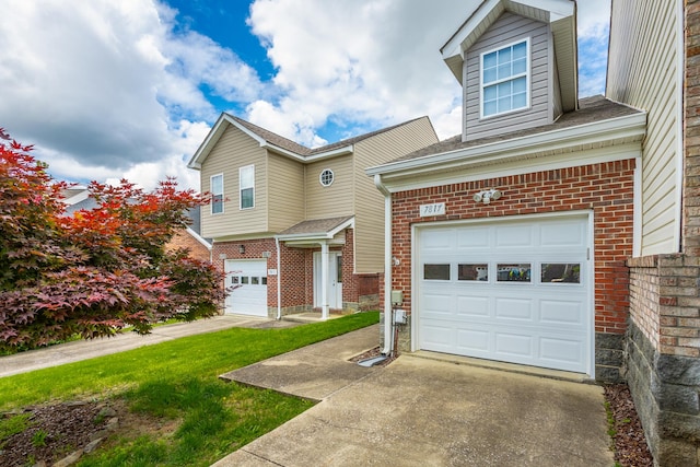 7817 Legacy Park Ct, Chattanooga, TN 37421 - traditional-style house with brick siding, driveway, and an attached garage