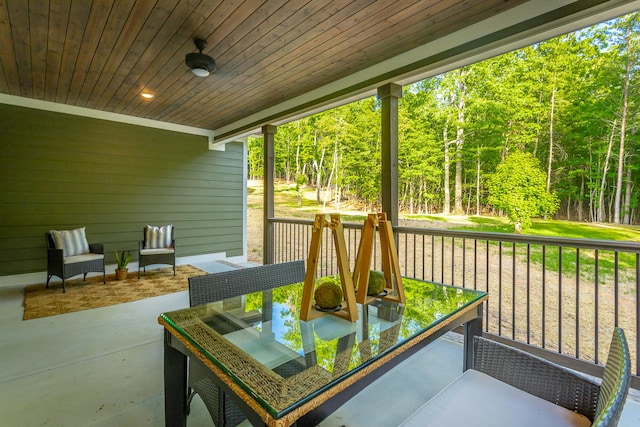 11570 Armstrong Rd, Soddy Daisy, TN 37379 - view of patio featuring a forest view