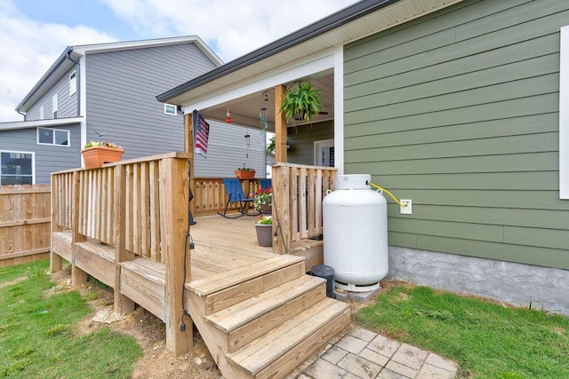 231 Winchester Dr, Rossville, GA 30741 - wooden deck featuring fence