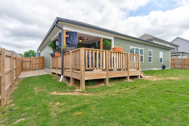 231 Winchester Dr, Rossville, GA 30741 - rear view of property featuring a deck