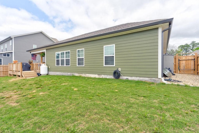 231 Winchester Dr, Rossville, GA 30741 - back of house with a wooden deck