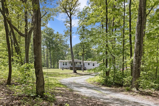 201 County Line Rd, Signal Mountain, TN 37377 - manufactured / mobile home with driveway
