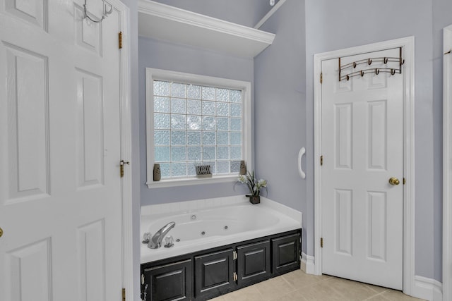 2123 Sargent Quick Dr, Chattanooga, TN 37421 - full bath featuring a tub with jets and tile patterned floors