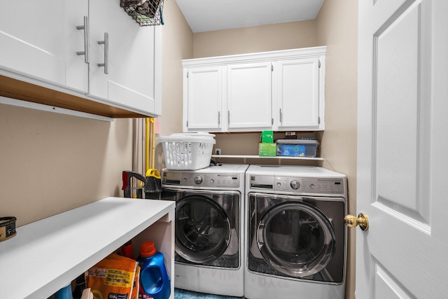 2123 Sargent Quick Dr, Chattanooga, TN 37421 - laundry area featuring cabinet space and separate washer and dryer