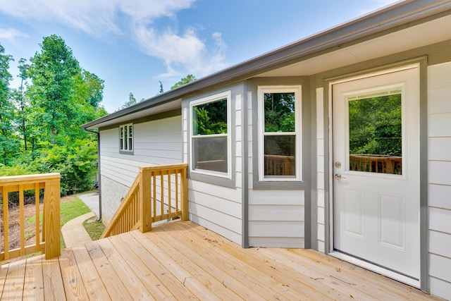3910 Brock Rd, Chattanooga, TN 37421 - view of wooden deck