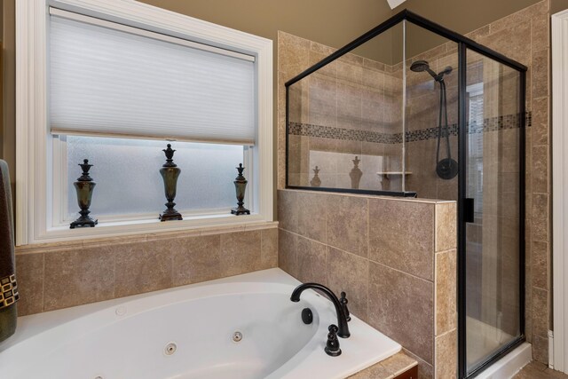 8802 Mckenzie Farm Dr, Ooltewah, TN 37363 - full bath featuring a stall shower and a jetted tub