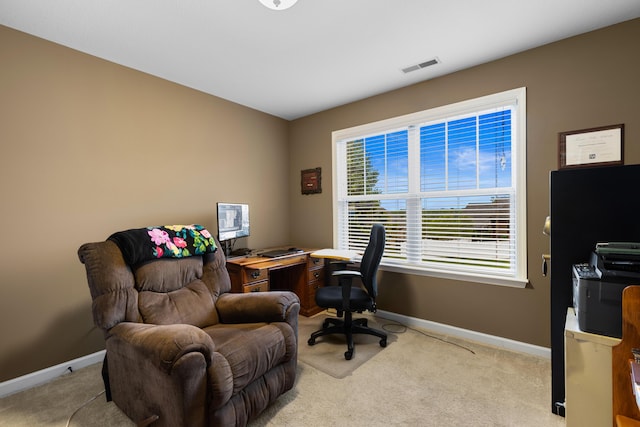 8802 Mckenzie Farm Dr, Ooltewah, TN 37363 - home office featuring carpet flooring and baseboards