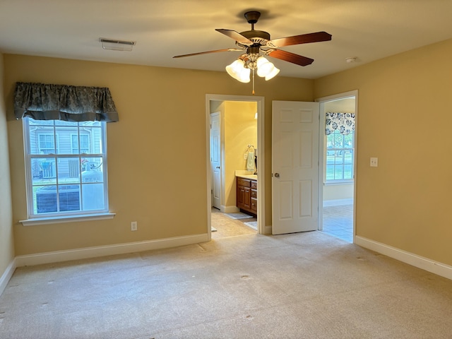 1501 Applebrook Dr, Rossville, GA 30741 - unfurnished bedroom with light carpet, baseboards, and ensuite bathroom