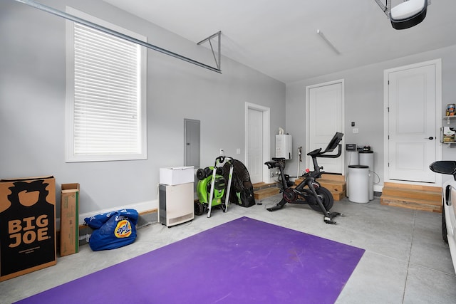 1328 Carrington Way, Chattanooga, TN 37405 - exercise area featuring water heater and electric panel