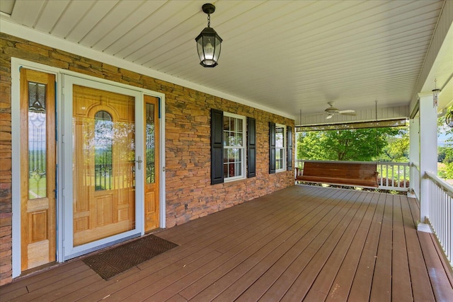 1578 Old Ringgold Rd, Rocky Face, GA 30740 - wooden terrace with covered porch