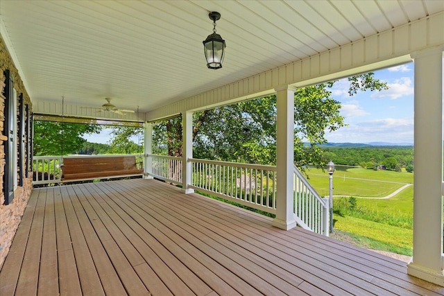1578 Old Ringgold Rd, Rocky Face, GA 30740 - wooden terrace featuring a yard